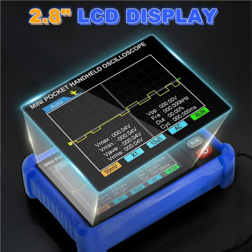 -250K Handheld Digital Oscilloscope 250kHz, 2.5MS/S Sampling, 2.8" LCD Display 1
