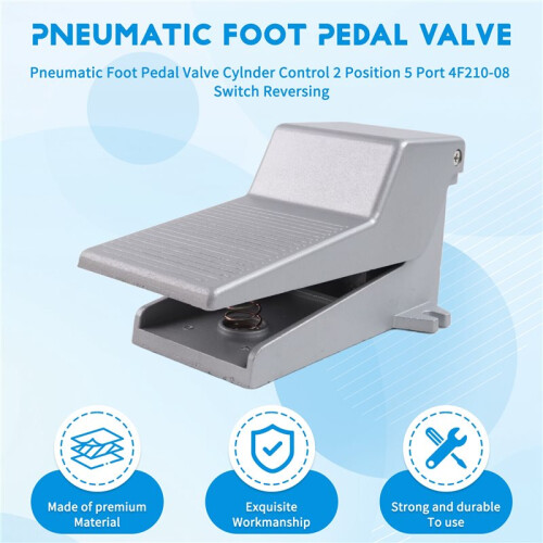 Válvula de Pedal Neumática, Control de Cilindro, 2 Posiciones, 5 Puertos, 4F210-08, Interruptor de Inversión 1