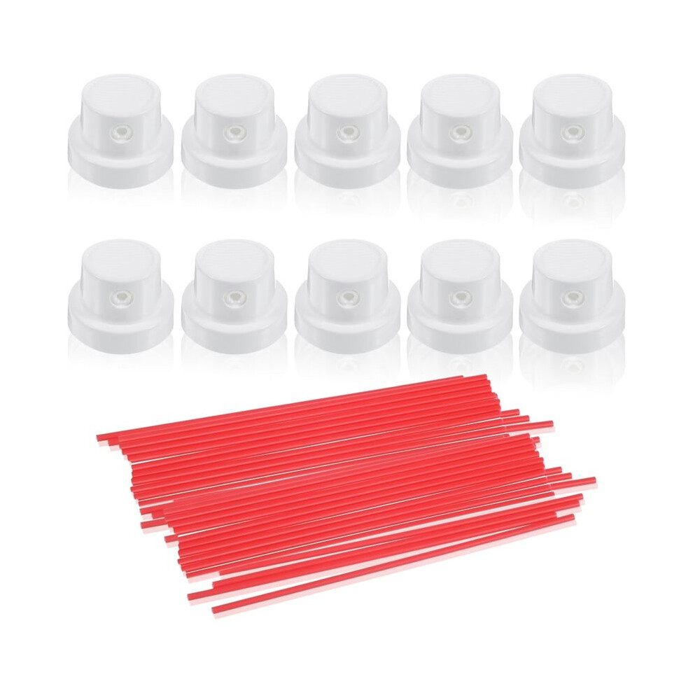 Straws And Nozzle Extensions - Red Plastic Paint Nozzles For Cans, Replacement Extension Straw 4712544577561