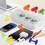 60Pack Reusable Cable Labels & Cord Organizer Kit-Color-Coded Write- Wire Labels with  + 30 Ties for Home Office 2
