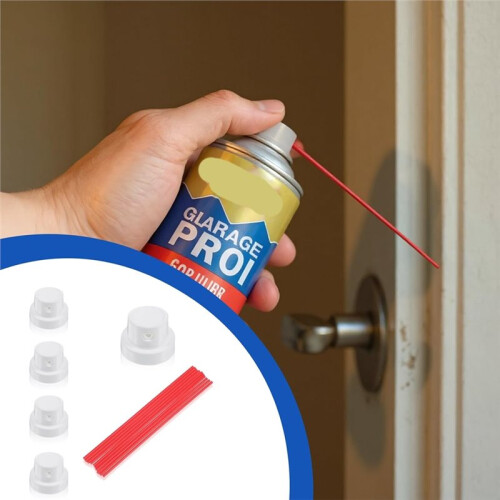 Straws and Nozzle Extensions - Red Plastic Paint Nozzles for Cans, Replacement Extension Straw 2