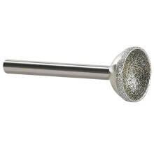 1Pcs Diamond Mounted Point 10-25mm Spherical Concave for Jade Amber Stone Beeswax Grinding 6x22mm