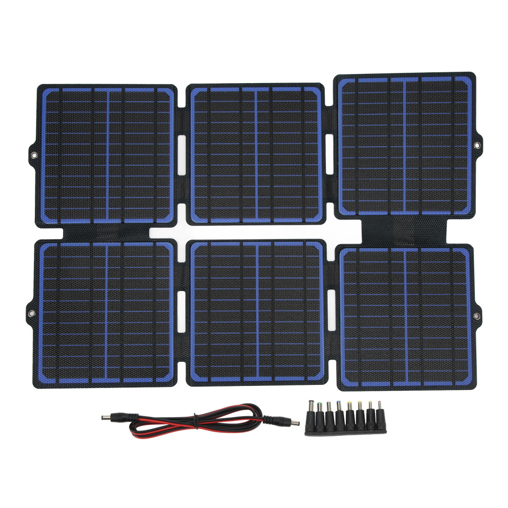 30W5v12v Solar Panel Charger Etfe Laminate Outdoor Solar Charging Pack Foldable Solar Charger For Camping Hiking Travel 9435398377860