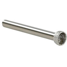 1Pcs Diamond Mounted Point 10-25mm Spherical Concave for Jade Amber Stone Beeswax Grinding 6x10mm