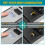 Key Lock Box, Waterproof Wall Mount Lock Box for Keys with Code, 4 Digit Combination Lockbox for Home Office Garage B 7