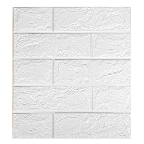 3D samolepiace tapety - biele, XPE, 35x38,5 2