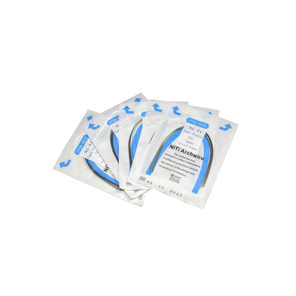 Hue-Grain Super Elastic Dental Braces 0.012*180Mm 10Pcs/Pack