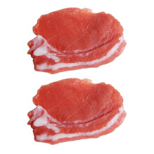 2 StüCk GefäLschte Gekochte Frische Schweine Fleisch Simulation Lebensechte Fleisch Nahrung KüChen Schrank Schreib Tisch Dekoration Fotografie