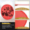 Foldable Round Fan-Red 4