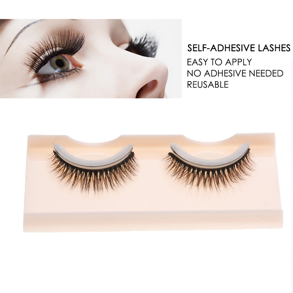 3D Self Adhesive False Eyelashes No Glue Soft Synthetic Fiber 05#