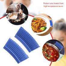 Silicone Hot Handle Holder for Cast Iron, 4 Pack Pot Handle Sleeve Non Slip Rubber Cover Set for Skillet Frying Pan