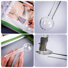 8 Piezas de Quemador de LáMpara de Aceite de Vidrio Reutilizable Transparente