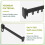 Folding Clothes Hanger Wall Mount Retractable Cloth Drying Rack Aluminum Laundry Clothesline Space Saving Drying Black C 6