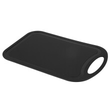 Plastic Chopping Block Meat Vegetable Cutting Board Non-Slip Anti Overflow With Hang Hole Chopping Board Black