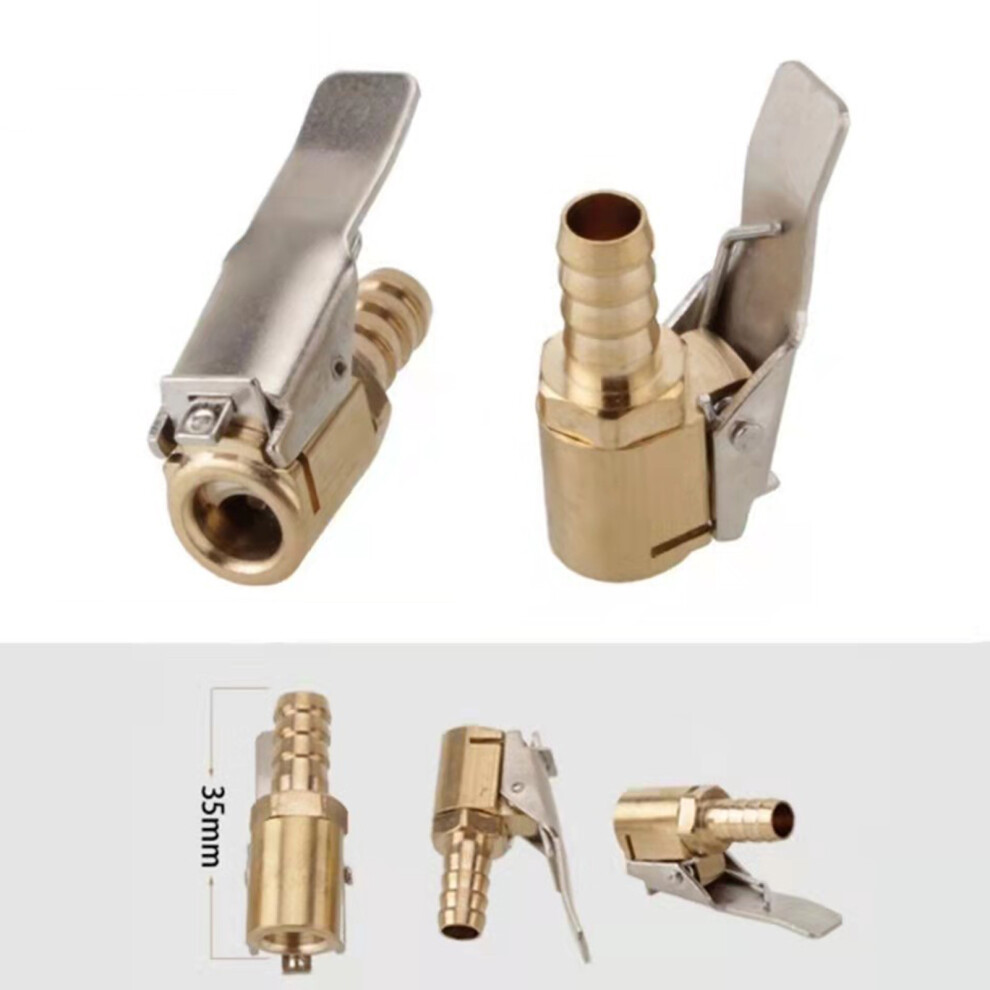 (Pure Copper 8 Mm (Mm)) Quick Connect Tire Air Chuck With Clip Adapter 6447105769366