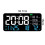 LED Digital Wall Clock Formaldehyde/CO2/TVOC Display Smoke Recognition Countdown Bedroom Decorative Clock 8