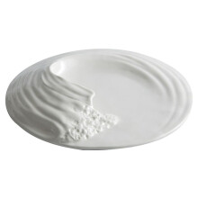Hailang Stereoscopic Ceramic Tableware Special-Shaped Western Food Flat Plate High-Grade Cold Dishes Set in Hotel 10Inch