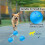 Interactive LED Pet  -  Rechargeable Toy with Automatic Bouncing, Rolling Actions, and Colorful RGB Lights A 5