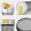 Spaghetti Storage Container - Sealed Pasta Box, Moisture-Proof Silicone Lid,Food Grade ABS, Refrigerator Organizer B 5