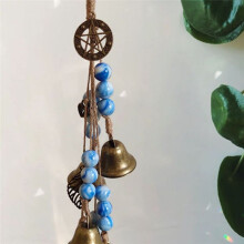 Bell Protection Door Handle Pendant Rattan Wind Chime Blessing Crystal Wind Chime Home Room Decoration H