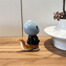 Cartoon Cool Snake Figurines, Cute Baby Snake Ornament Snake Sculpture Decorations for Home Office Desk GardenDecor