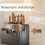 Wall Mounted Kitchen Utensil Storage Rack Large Capacity Chopstick Storage Rack Creamy-White 6