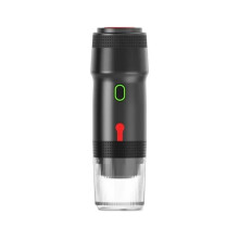 Machine à Capsules Expresso Automatique, USB Portable, pour Petites et Grandes Capsules de Café en Poudre, Porte-Capsules Noir