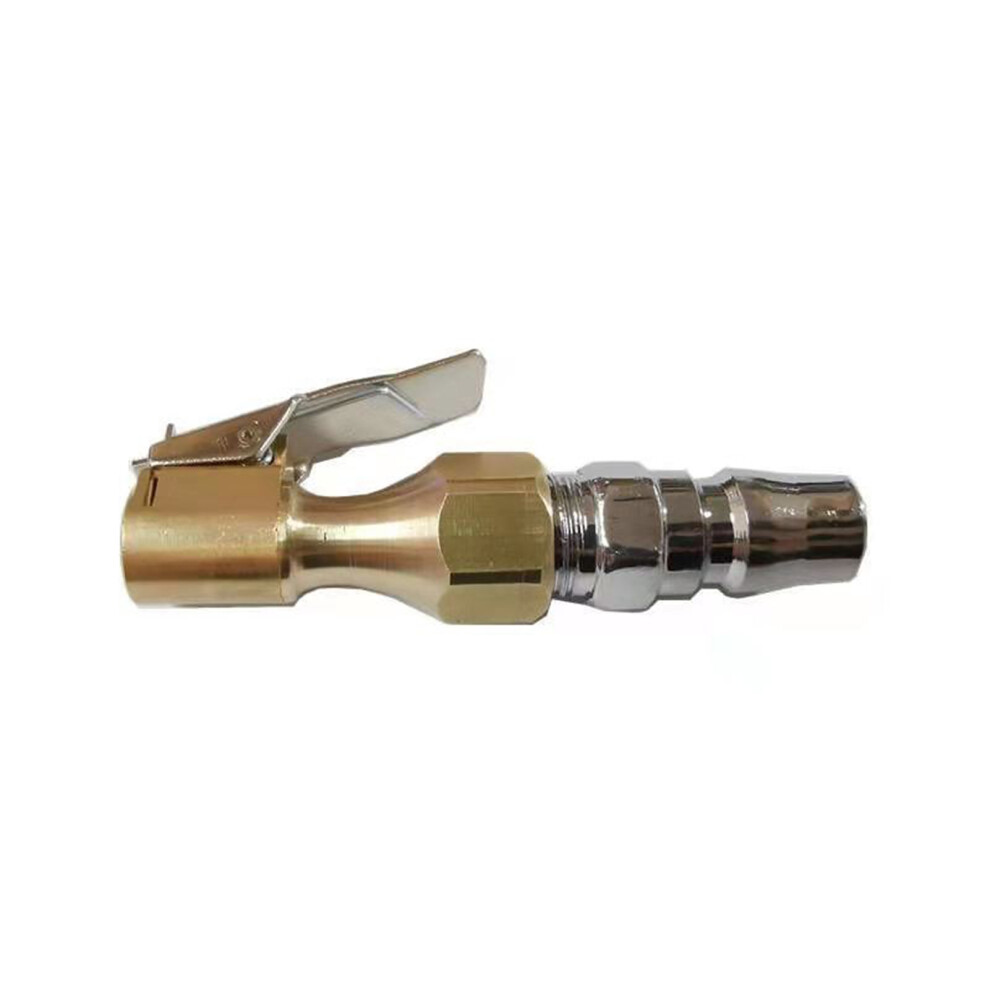 (Pure Copper 2-Minute Inner Teeth Pm20 Male) Quick Connect Tire Air Chuck With Clip Adapter 6447105769359
