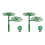 2 Set Sunflower Flower Support Stand Two-Layer Plant Support Rack for Climbing and Grafting 1