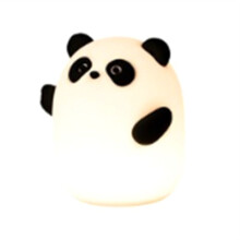 Luce Notturna Panda, Simpatica Lampada A Forma di Animale Squishy Dimmerabile al Tocco, Luce LED In Silicone Alimentare A 3 Livelli per L'Arredamento