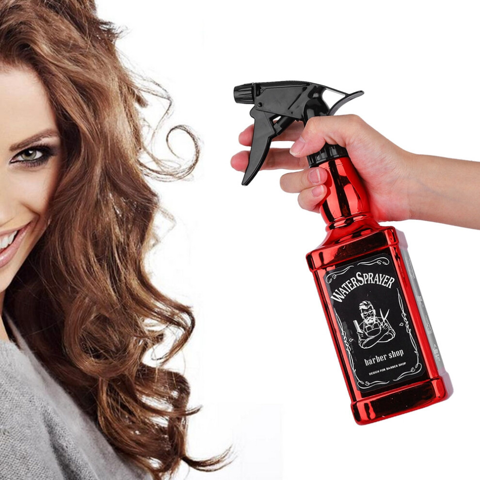 Red 500Ml Hairdressing & Gardening Spray Bottle With Adjustable Mist