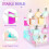 4 Tier Iridescent Display Risers Stand, Plastic Risers for Display, Perfume Organizer, Display for Figures 12Inch 3