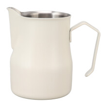 Milchaufschäumkrug 350 ml Edelstahl mattweiß