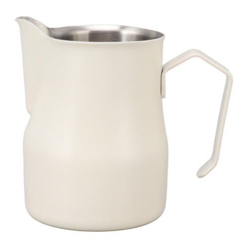 Milchaufschäumkrug 350 ml Edelstahl mattweiß