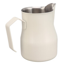 Milchaufschäumkrug mattweiß 350 ml mit Skala