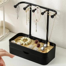 Sieradenorganizer Displaystandaard met Houten Lade voor Oorbellen Armbanden Kettingen Ringen Opbergruimte Hangende Organisator Houder