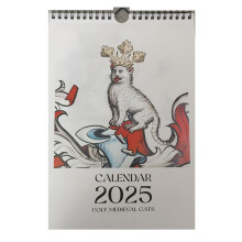 2025 Weird Medieval Cats Calendar - Art Celebrating Felines in A Fantasy Middle Ages - Perfect Gifts for Catlover
