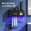 Toothbrush with 2 Cups Automatic Toothpaste Dispenser 5-Slot Storage Brush Holder Clock Display 3