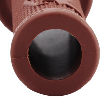 2Pcs 22mm Vintage Motorcycle Handlebar Grips Red Brown Stylish Decor