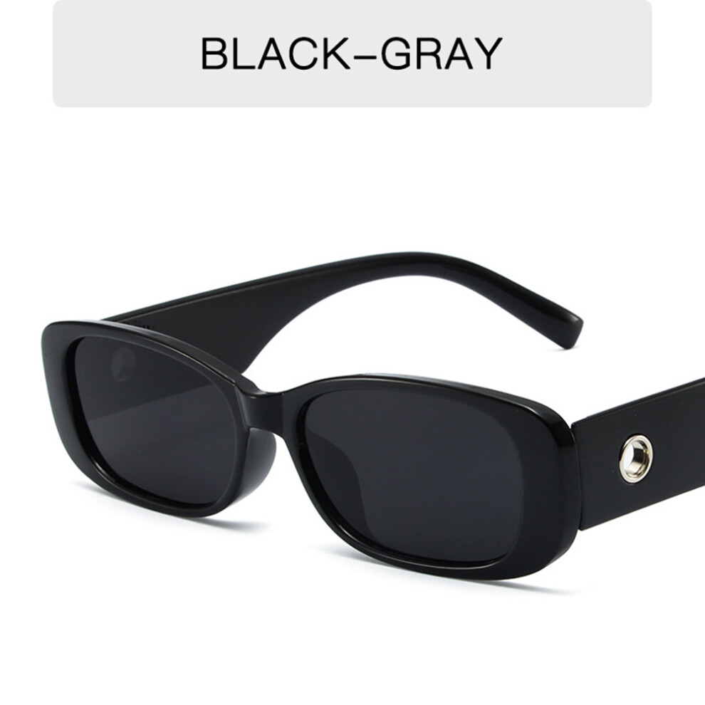 Roc-Electron (Bright Black Gray Flakes) Uv Protection Fashion Sunglasses For Travel & Cosplay