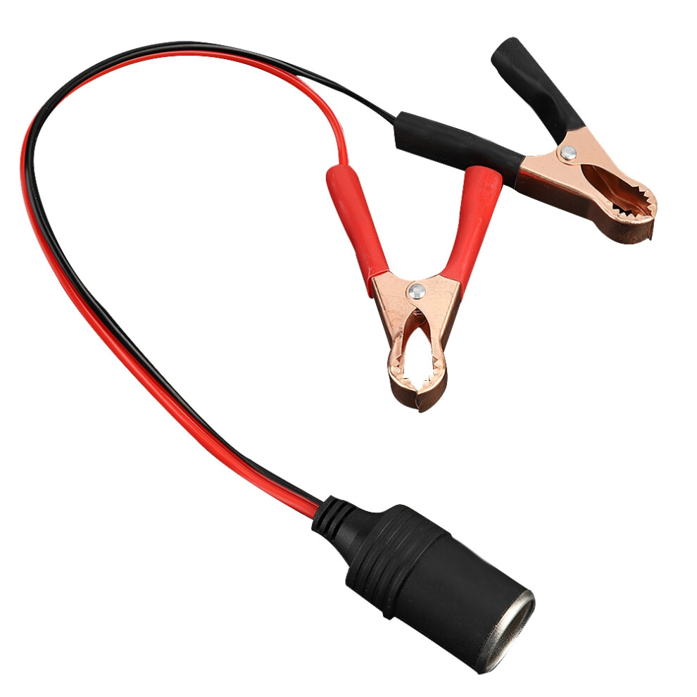 Car Cigarette Lighter Female Socket Adapter To Crocodile Clip, 12V-24V, 35Cm 3221393300363