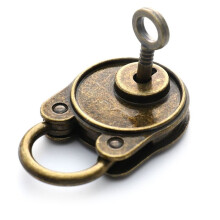 Cadenas Rétro à L'Ancienne pour Ordinateur Portable, Cadenas Antique avec Clé, Cadenas Décoratif pour Valise