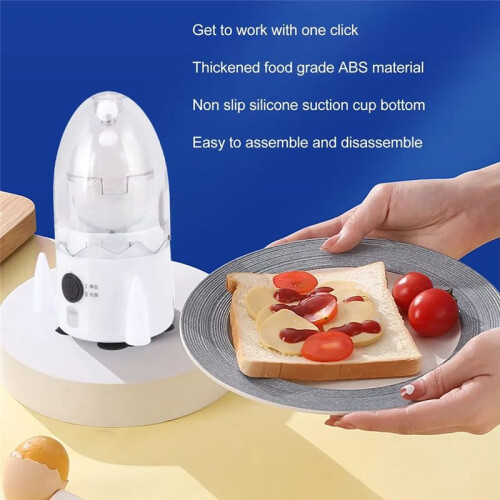 Electric Egg Shaker,Rechargeable Yolk Mixer, Automatic Egg Beater, Portable Rotary Cooking Baking Tool Kitchen Utensils 2
