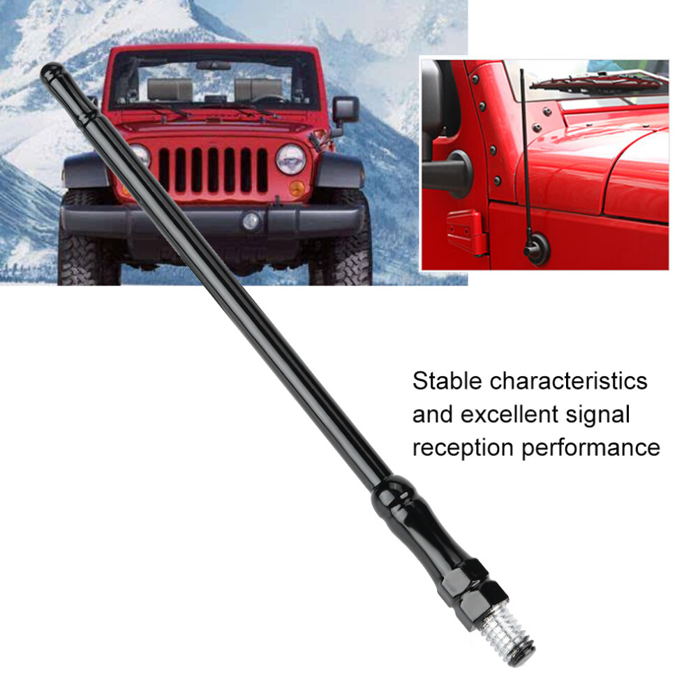 Jeep Wrangler Jk Car Radio Antenna 17Cm For 2007-2017 Black 8741393351585