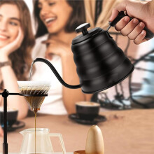 Stainless Steel Pour over Coffee Pot with Swan Long Neck High Capacity Can Be Heated Professional Hand Brewed Coffee