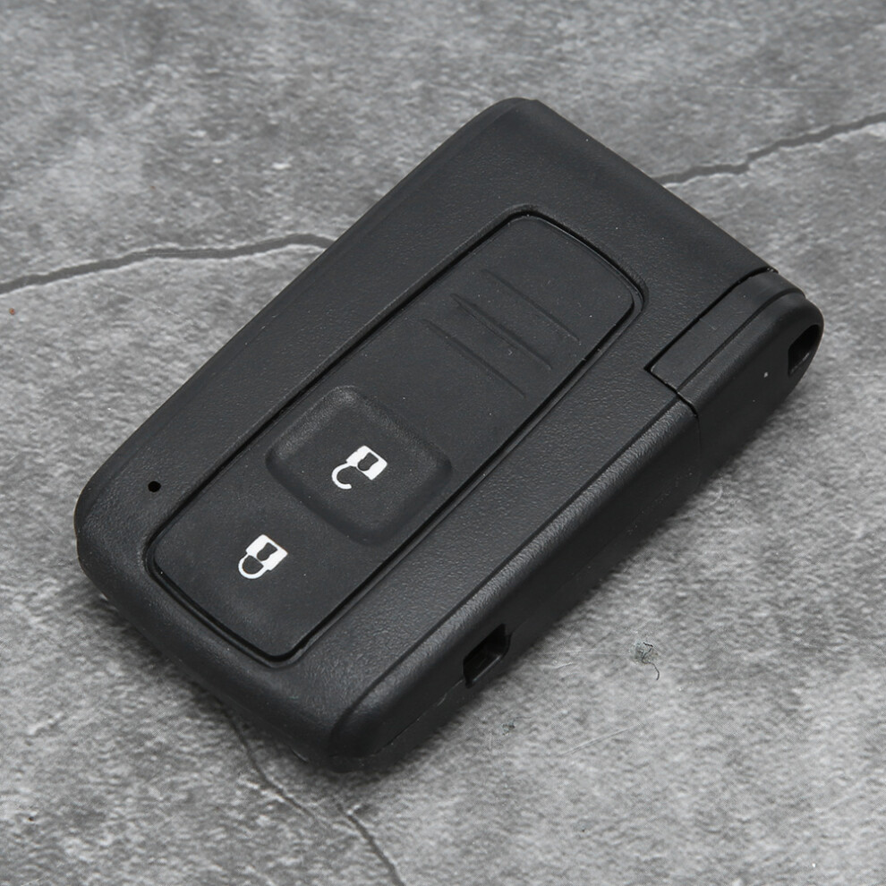 2 Buttons Car Key Fob Case Cover For Toyota Prius & Corolla Verso, Black 3541389322842