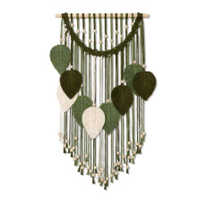 Macrame Wall Hanging Boho Leaf Woven , Bohemian Home Decor,for Bedroom Living Room Apartment Ornament