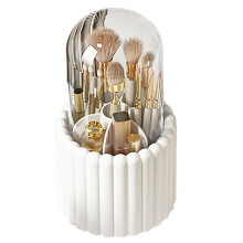 360 Rotating Makeup Brush Holder with Lid Lipstick Organizer Cosmetic Brush Organizer Cosmetic Tool Organizer
