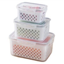 Refrigerator and Freezer Sealed Box Drained Fruit Preservation Box Food-Grade Kitchen Special Fruit Storage Container