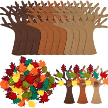 Tree for Kids 96 Pieces Thanksgiving Decorations Tree Crafts Thanksgiving Party Supplies for Home Decor Party